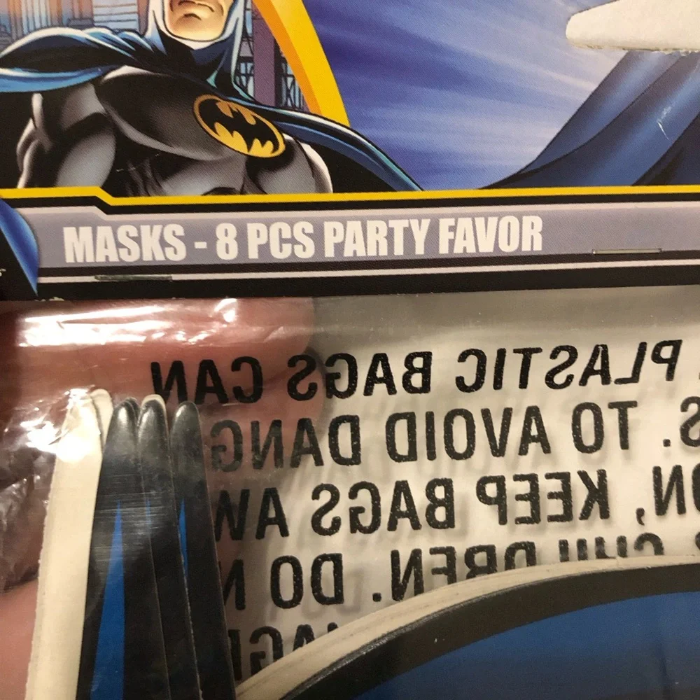 DC Comics Blue and Black Batman Kids Masks